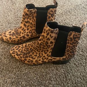 Cheetah print boots
